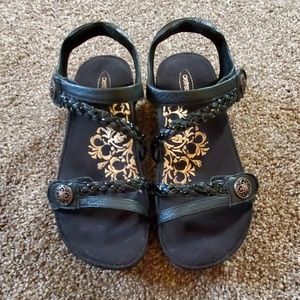 Aetrex Jillian Braided Quarter Strap